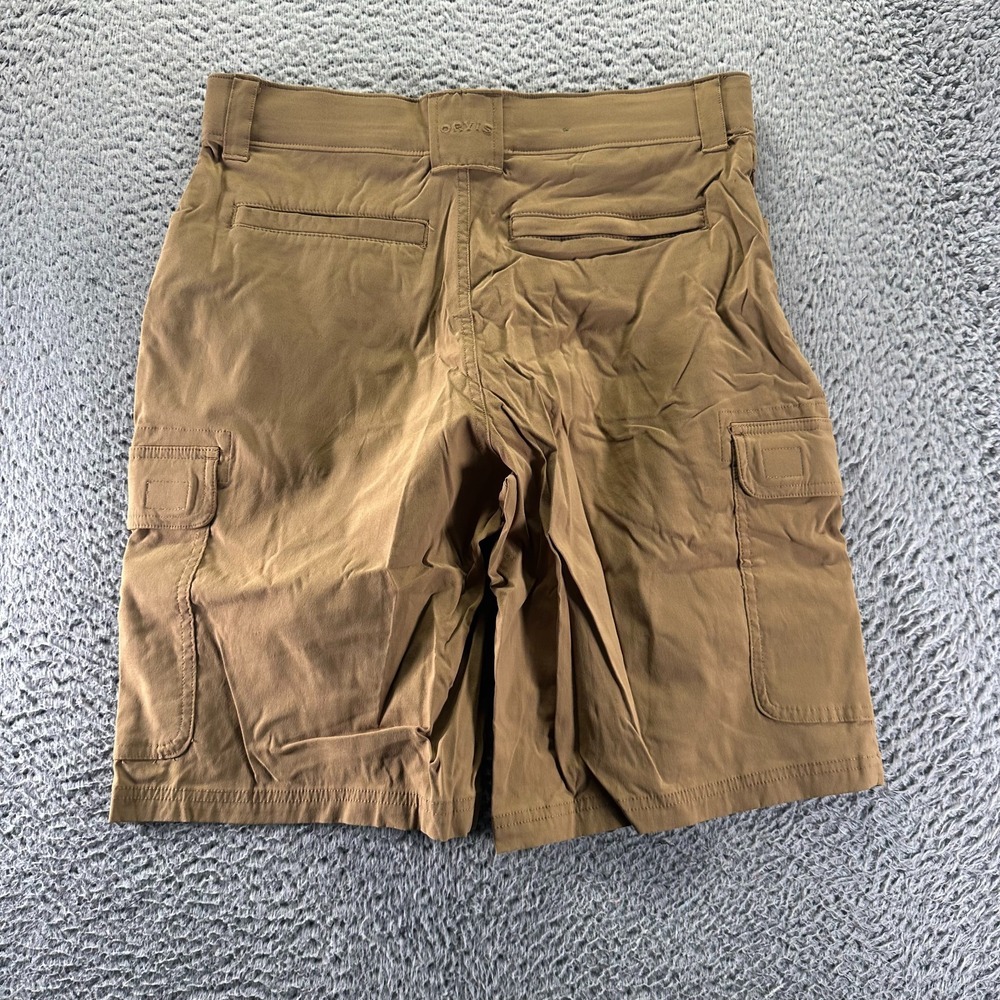 Orvis Shorts Men 32 Brown Nylon Cargo Windbreaker Hiking Gorpcore Travel Stretch - Picture 5 of 10